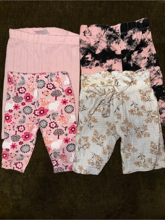 pink diamond Other - Bundle of 4 Multi Colored Pants 0-3M